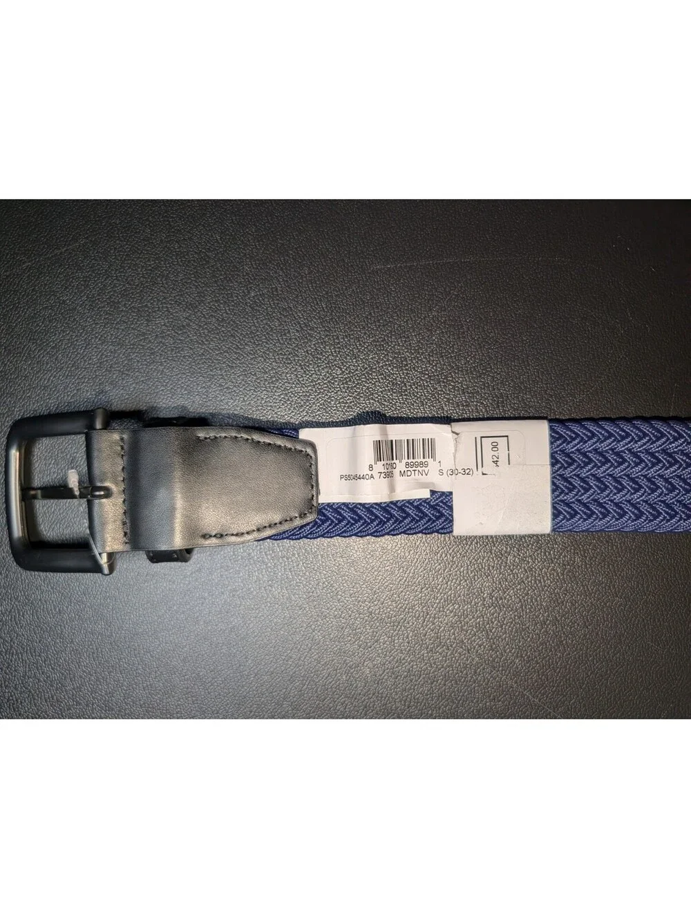 Men's Nike Braided Golf Belt Small 30-32 Stretch Navy Blue